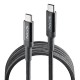 NGS KNOT 100W-3 cable USB USB 2.0 3 m USB C Negro